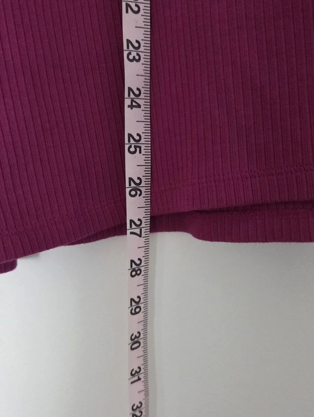 Talbots Women's Long Sleeve Magenta Tie-Front Ribbed V-Neck Top 2x